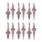 12ct. 6" Iridescent Glass Finial Drop Ornaments